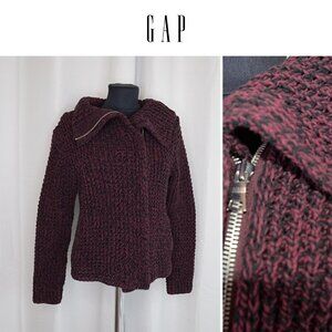Gap Knit Zip Up Sweater Jacket Sz S